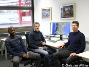 Bayreuther Autorenteam der neuen Studie: Doktorand Edward Muhoko, Professer Steven Higgins und Doktor Timo Conradi